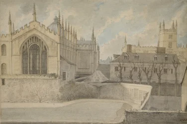 Vue depuis le logement du gardien, New College, 20 novembre 1786